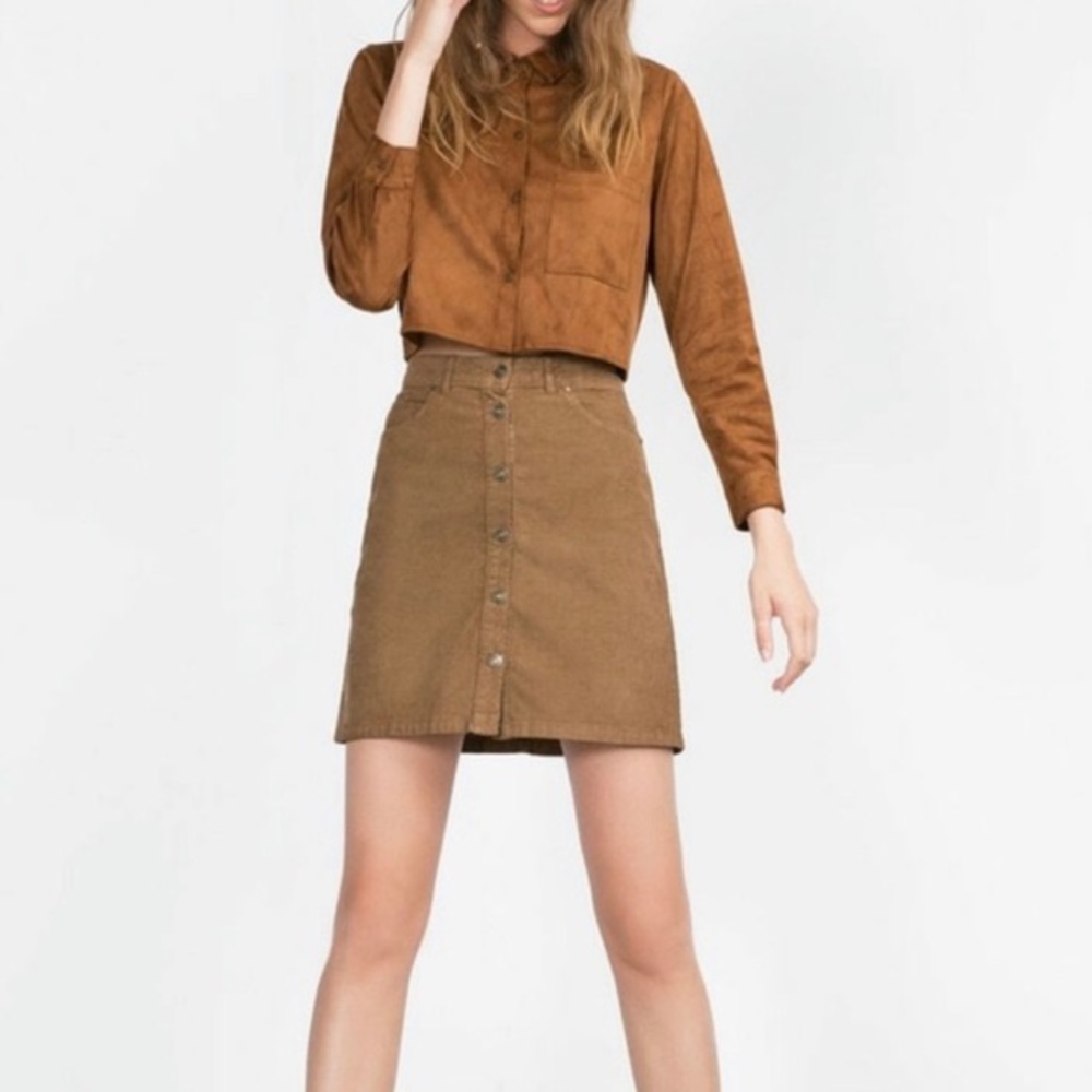 Zara Corduroy Skirt